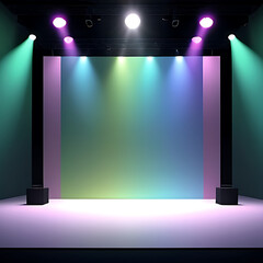 background Stand pastel product podium color shape wall scene splay presentation geometric poduim pedestal dais stage racked display platform colourful show minimal design