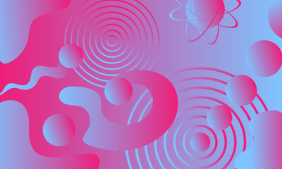 abstract holographic background in pink and blue colors showing the concept of dynamics and movement