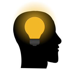 Light bulb in human head