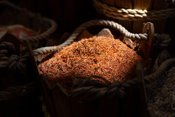 Saffron, the most expensive spice at Dubai spice market