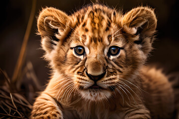 Fototapeta premium A lion cub.