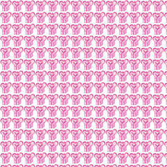 seamless pattern with pink hearts