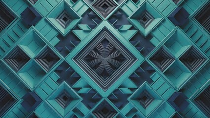 Futuristic Polygonal Architecture Texture