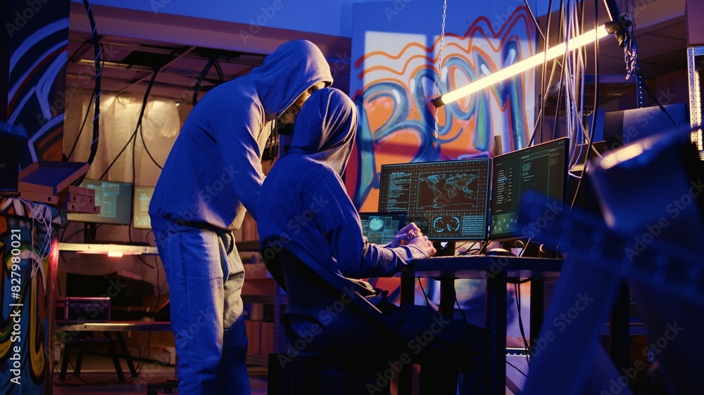 Poster spies in secret hideaway doing valuable data theft by hacking governmental websites with weak securi