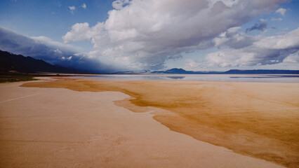 Drone Landscape of Eastern Oregon Wilderness near Alvord Desert, aerial photography 