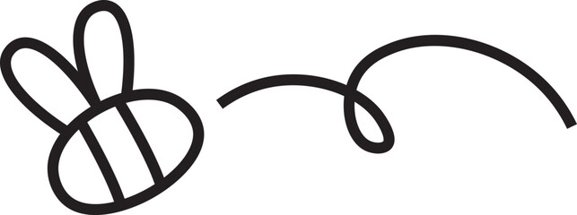Flying Bee Doodle