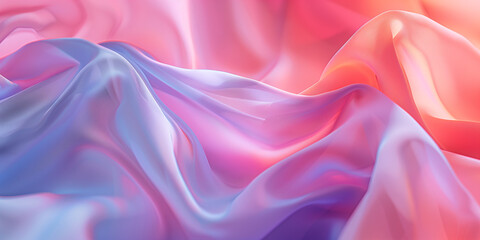 Obraz premium Mauve fabric with delicate folds. Silk satin fabric backdrop with copy space.