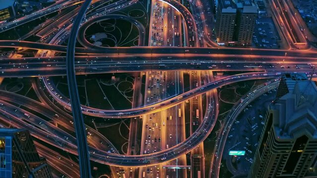 Aerial Drone Flight Wireless Network Structure Formation During Night Wireless Communication Big Data World Of Tomorrow 5g Network Drone Low Light 4k