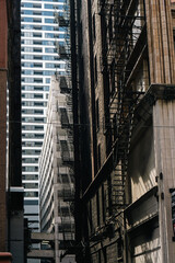 Dramatic Fire Escape Staircase in Chicago