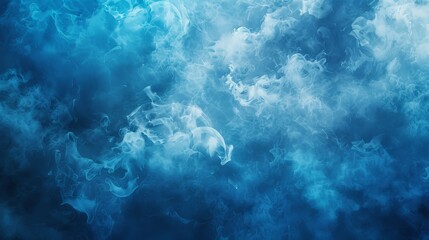 A blue sky with smoke in the background