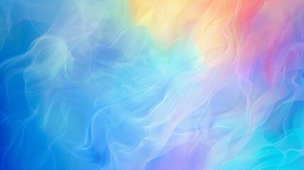 Obraz premium A colorful background with blue and white waves