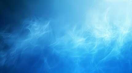A blue background with smoke and steam