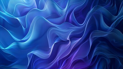 Obraz premium A blue and purple wave with a blue background