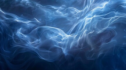 Obraz premium The image is a blue and white background with a blue flame in the middle