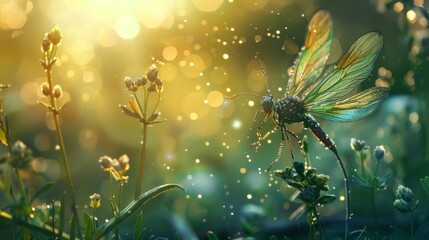Naklejka premium the concept of fairy day, beautiful butterfly background, copy space