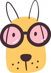 Fototapeta premium Dog With Sunglasses Portrait