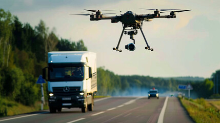 ドローンによるハイウェイのパトロール