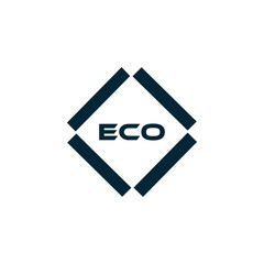 ECO logo. E C O design. White ECO letter. ECO, E C O letter logo design. E C O letter logo design in FIVE, FOUR, THREE, style. letter logo set in one artboard. E C O letter logo vector design.