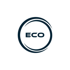 ECO logo. E C O design. White ECO letter. ECO, E C O letter logo design. E C O letter logo design in FIVE, FOUR, THREE, style. letter logo set in one artboard. E C O letter logo vector design.