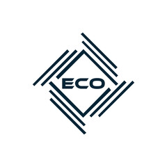 ECO logo. E C O design. White ECO letter. ECO, E C O letter logo design. E C O letter logo design in FIVE, FOUR, THREE, style. letter logo set in one artboard. E C O letter logo vector design.