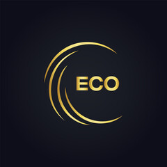 ECO logo. E C O design. White ECO letter. ECO, E C O letter logo design. E C O letter logo design in FIVE, FOUR, THREE, style. letter logo set in one artboard. E C O letter logo vector design.