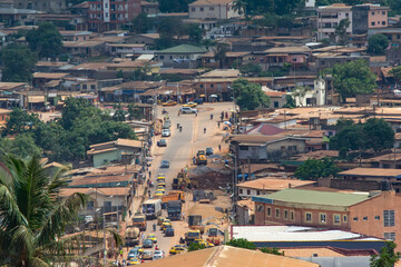view of part of the Essos district in yaounde