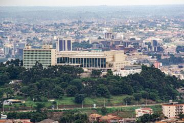 aerial view of the Yaounde Convention Centre in Cameroon