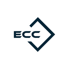 ECC logo. E C C design. White ECC letter. ECC, E C C letter logo design. E C C letter logo design in FIVE, FOUR, THREE, style. letter logo set in one artboard. E C C letter logo vector design.