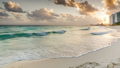 Colorful sunset over ocean on Maldives