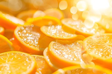 slices of citrus fruits - oranges