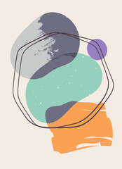 Abstract Shapes Modern Art Frame