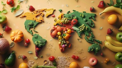 World Food Day concept with copy space area for text