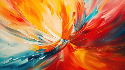 Obraz premium In this abstract masterpiece, An artist's vision comes to life It captures the essence of beauty and creativity with a variety of colors and shapes. It's a testament to endless possibilities.
