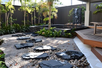 Fototapeta premium Zen stones in the garden