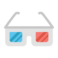 3D Glasses Icon - High-Quality For Virtual Reality And Cinema