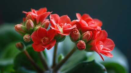 Red Kalanchoe Blossfeldiana A Beloved Flower