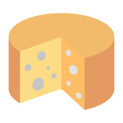 Cheese Icon - Cheese Wedge Icon For Culinary, Dairy, And Food Illustrations