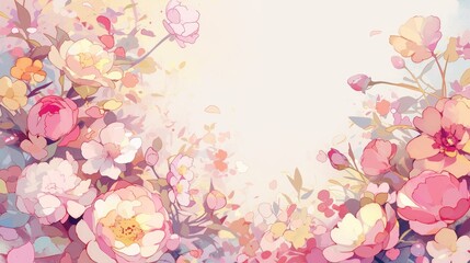 A beautiful floral background without any visible seams