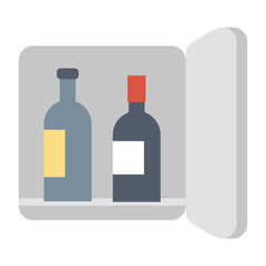 Minibar Icon - Stylish Minibar Icons For Hotel And Hospitality Services