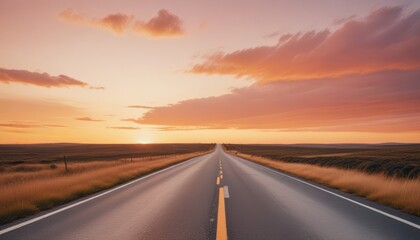 Naklejka premium road to the mountains