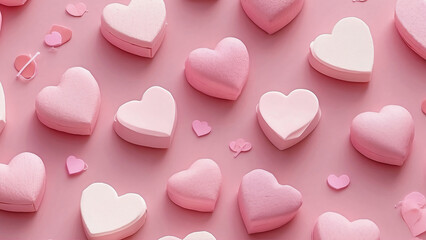 Valentines Day heart love background, wallpaper, layout
