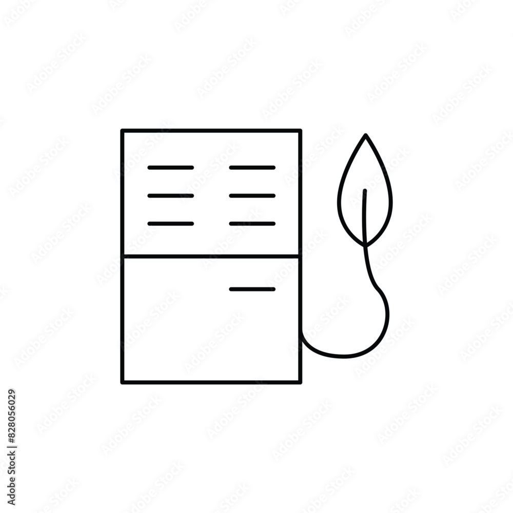 Aufkleber bio gas pump thin outline icon vector design good for website and mobile app