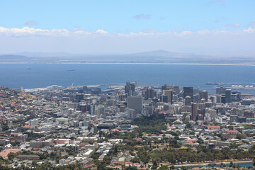 Landscape view of Cape Town