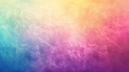 Abstract gradient background with soft pastel colors, grainy texture, blurred edges, low contrast, minimalistic style, beautiful, purple pink blue green yellow orange
