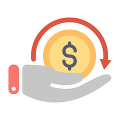 Return of Investment Icons for ROI Symbol Graphics