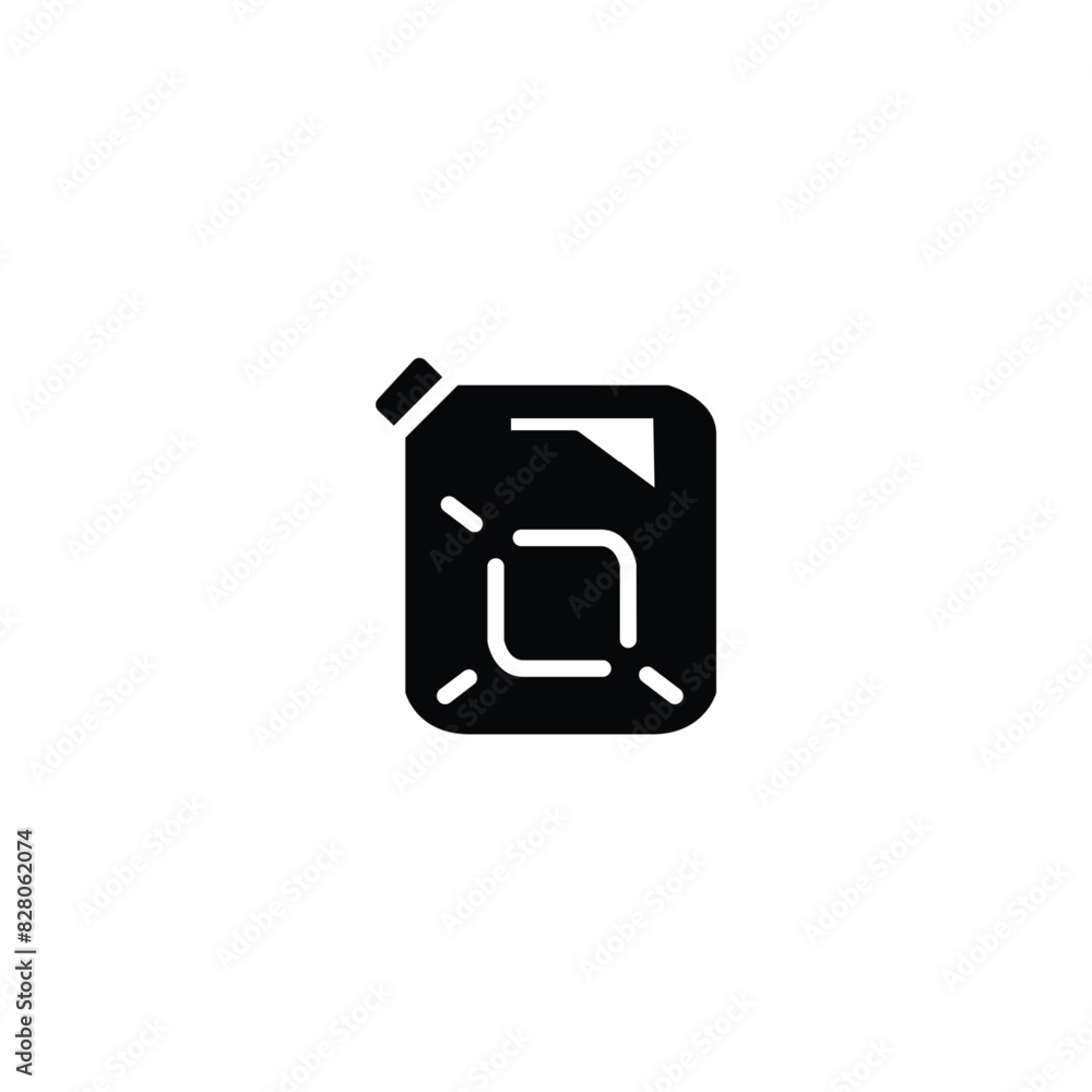Poster petrol can solid icon vector design good for website and mobile app
