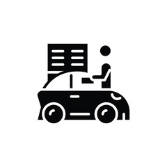 gas station crew solid icon vector design good for website and mobile app
