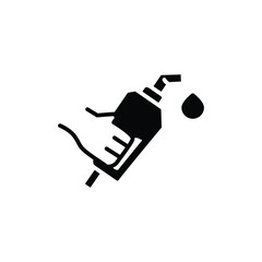 nozzle gas pump solid icon vector design good for website and mobile app