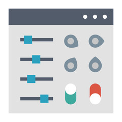 Admin Panel Icons for Management Interface Symbols