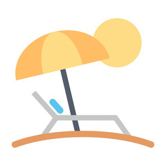 Beach Icons for Coastal Locations